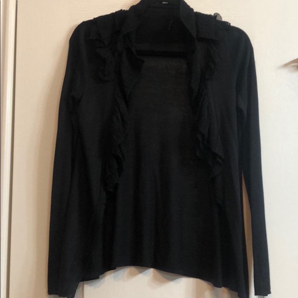 Boutique Black Long Sleeve Cardigan
